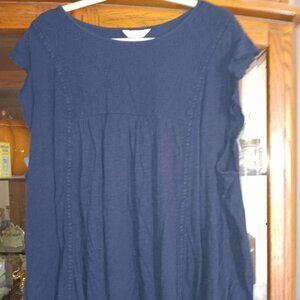 4X (28/30) Terra & Sky Cap Sleeve Top